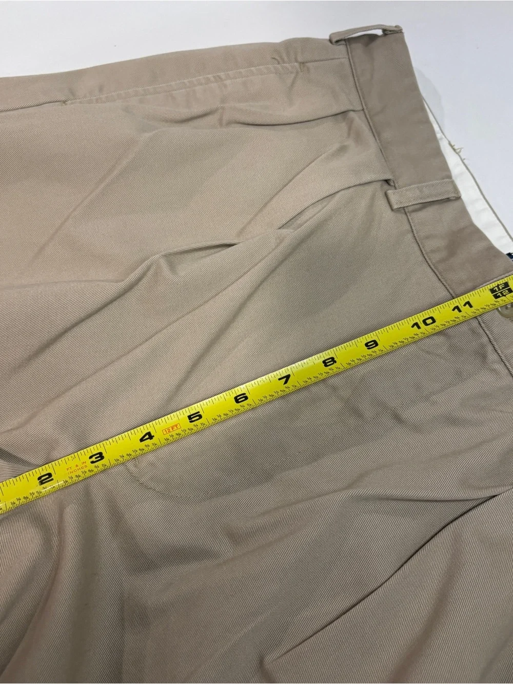 Vintage Polo Ralph Lauren Andrew Pants 36X30 Pleated Chino Beige Cropped 26